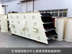礦用振動篩為什么要使用聚氨酯篩網(wǎng)？